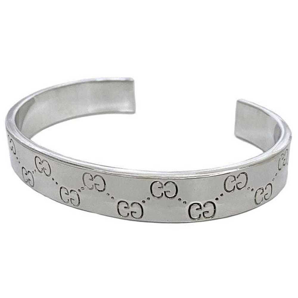 Gucci Bangle Silver Shima Line ec-20387 Ag 925 SILVER GUCCI Bracelet Ladies - Picture 2 of 11